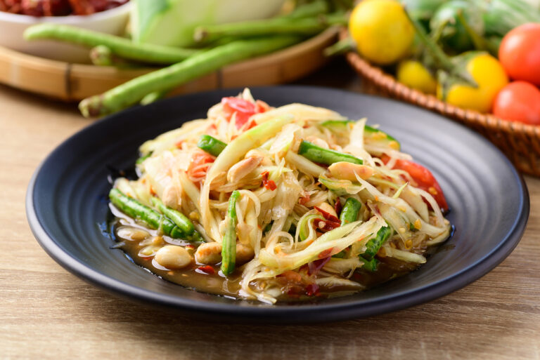 Thailandsk Papaya salat (Som Tham Thai)