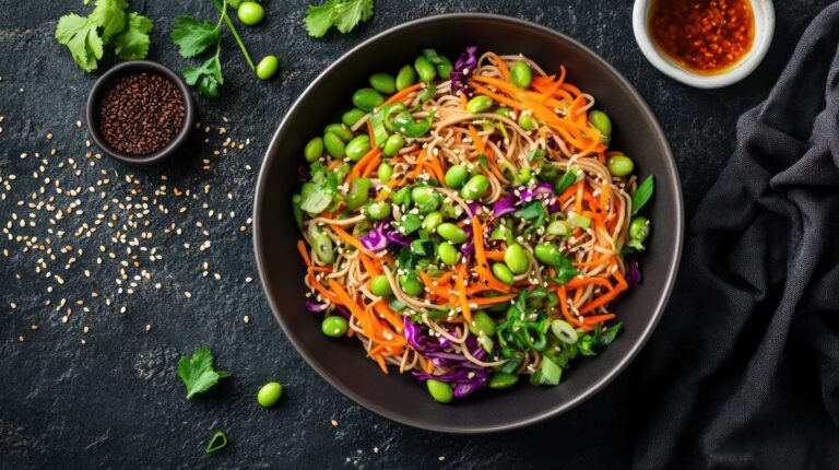 Thailandsk kålsalat med peanutbutter