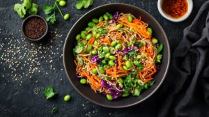 Thailandsk kålsalat med peanutbutter